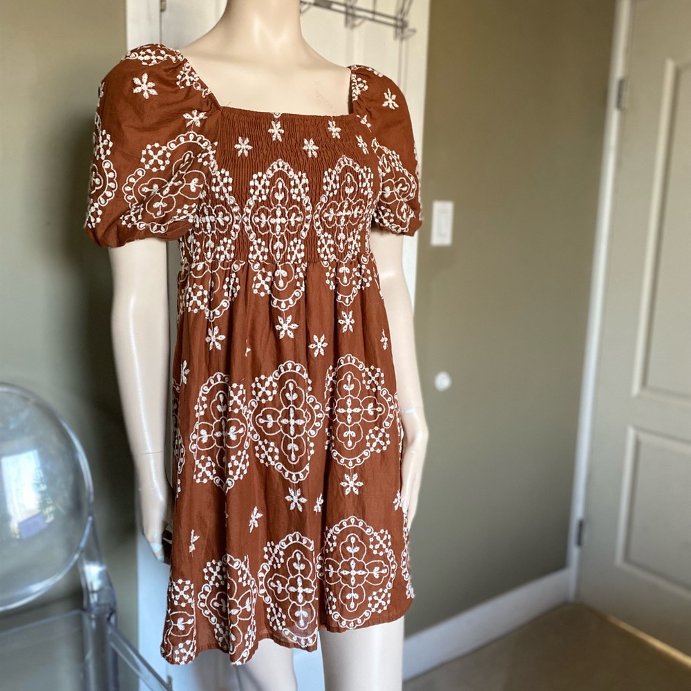 ❤️SOLD❤️ Dress with embroidery